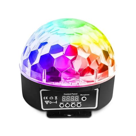 Bola Maluca Dmx Led Rgb Projeto Hologr Fico Dj Sensor De Som Shopee