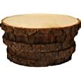 Amazon Pack Round Rustic Woods Slices Unfinished Wood