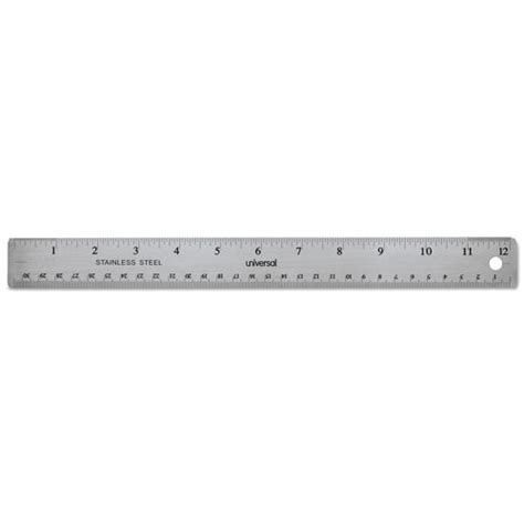 Universal Stainless Steel Ruler With Cork Back And Hanging Hole