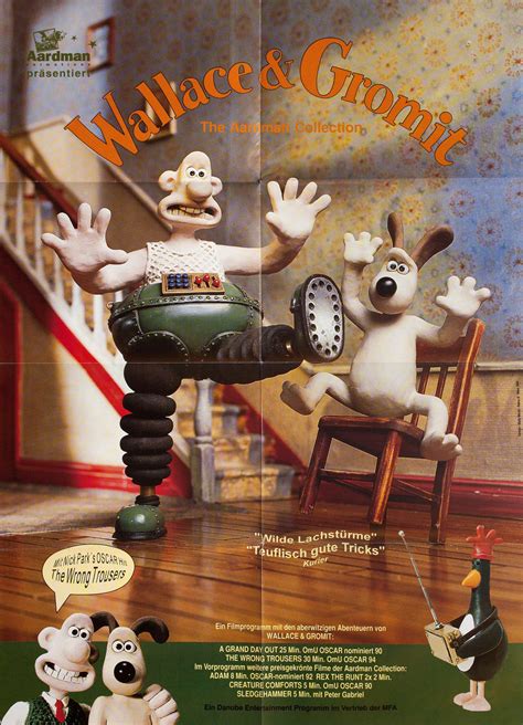 Wallace and Gromit: The Wrong Trousers Original 1990s German A1 Movie Poster - Posteritati Movie ...