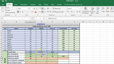 Excel Functions Made Easy Sum Sumif Count Countif Max Min