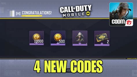 New Codm Redeem Codes Cod Mobile Codes Codm Codes Cp Youtube