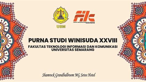 Purna Studi Winisuda Ftik Ke Mg Setos Semarang Youtube