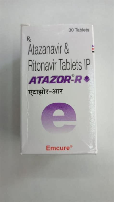 Atazor R Atazanavir And Ritonavir Tablets Emcure Prescription At Rs