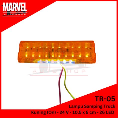 Jual LAMPU LED SAMPING BAK TRUCK TRUK KOTAK PERSEGI PANJANG 12V 24V