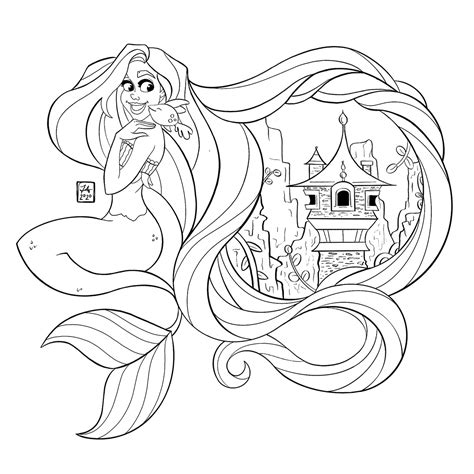 Rapunzel Mermaid on Behance