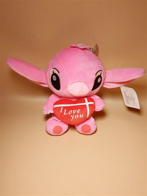 Peluches Stitch Corazón Angel Rosa 20cm 44 000 Bombones Angie 2024