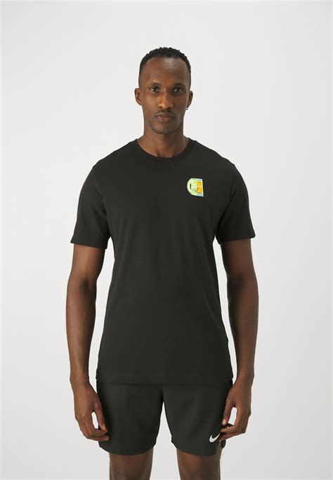 Nike Performance Tee Open Sport T Shirt Black Schwarz Zalando At