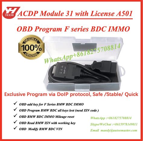 YANHUA ACDP Module 31 With License A501 For OBD BM F Series BDC IMMO