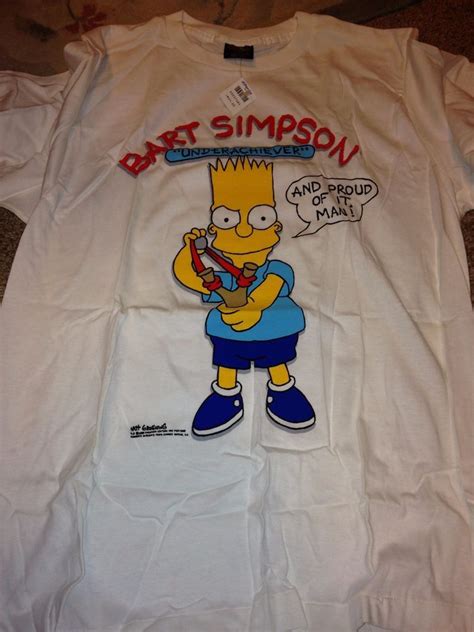 Vintage Bart Simpson T Shirt Mens Xl Underachiever And Proud Of It