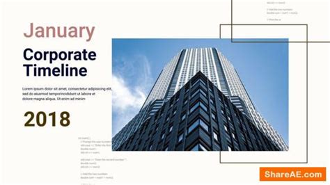 Videohive Corporate Company Timeline Slideshow Free After