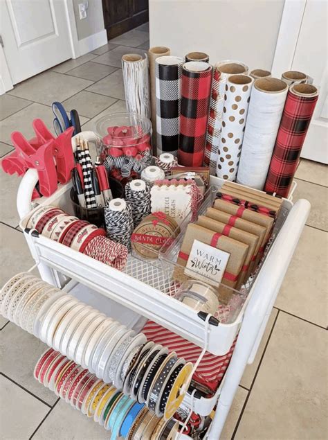 5 Ways To Organize Using The Ikea Raskog Cart Gift Wrap Organization