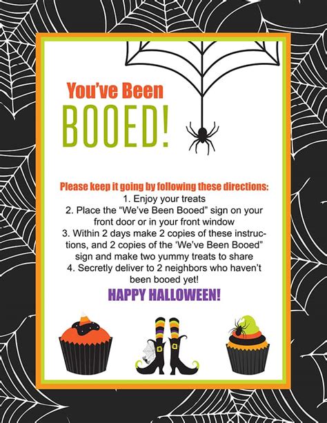 Free Youve Been Booed Printable Neighborhood Boo Tradition Lil Luna