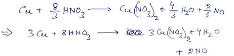 Уравнять схему овр методом электронного баланса cu hno3 cu no3 2 no h2o