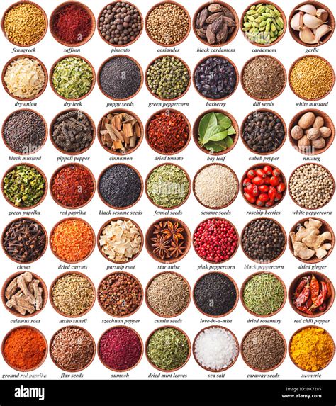 Spices And Herbs List