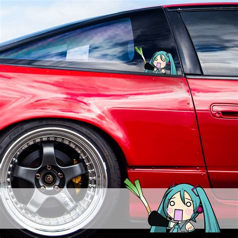 Buy Peeking Hatsune Miku V1 初音ミク Girl Funny Jdm Racing Low Stance Anime