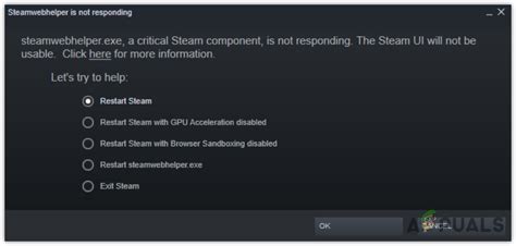 Fix Steamwebhelper exe reagiert nicht Steam Benutzeroberfläche