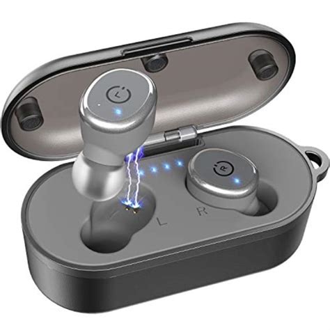 Tozo T10 Bluetooth 50 Wireless Earbuds With Wireless Charging Case Ipx8 Waterproof Tws Stereo