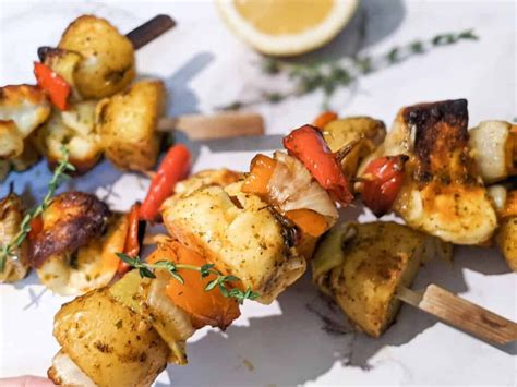 How To Make Grilled Halloumi Cheese Skewers Herbs N Garlic