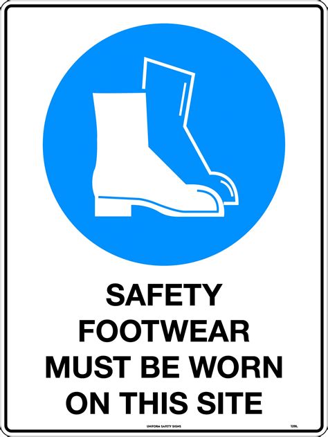 Safety Footwear Must Be Worn On This Site Mandatory Signs Uss