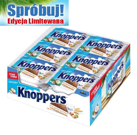 Knoppers WAFLE Z Kremem KOKOSOWYM 24 SZTUKI X 25g 12192444108