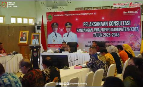 Dpmd Kalimantan Tengah Dinas Pmd Hadiri Kegiatan Konsultasi Rancangan