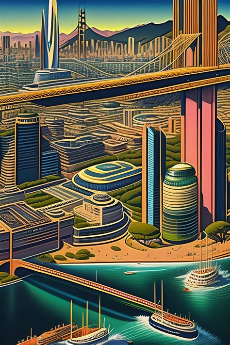 Lexica Retro Futuristic Art Of San Francisco In The Year