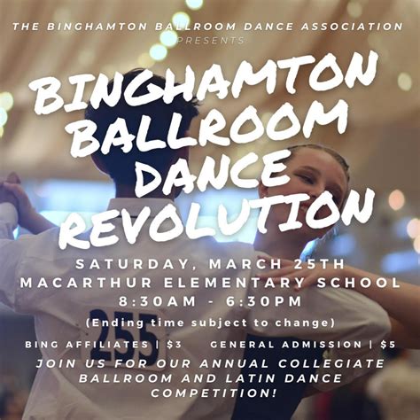 The Binghamton Ballroom Dance Revolution Promises To Be An Exciting