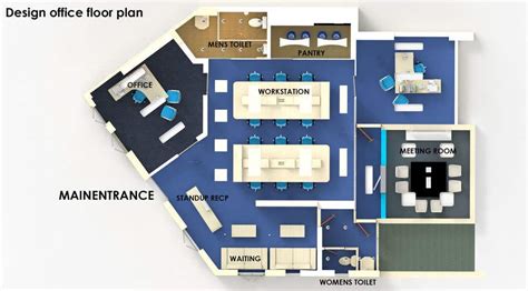 Entry #48 by Arkhitekton007 for design office floor plan | Freelancer