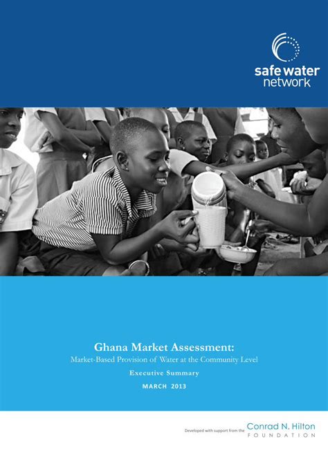 PDF Ghana Market Assessment Safe Water Network Ghana Market