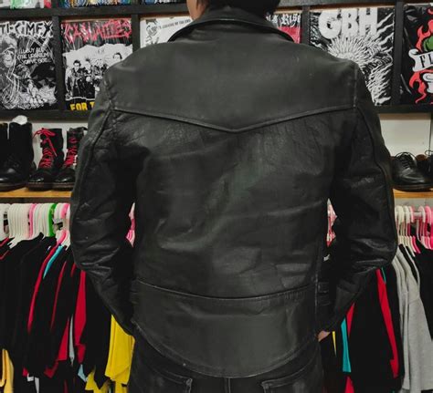 Jaket Kulit Ramones ACDC Original Fesyen Pria Pakaian Lainnya Di