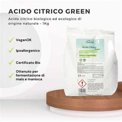 Acido Citrico Ecologico Bio In Polvere Kg Benessence