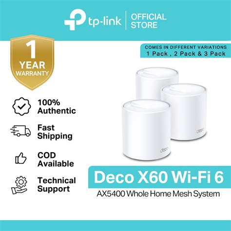 Tp Link Deco X Ax Mu Mimo Whole Home Ai Driven Mesh