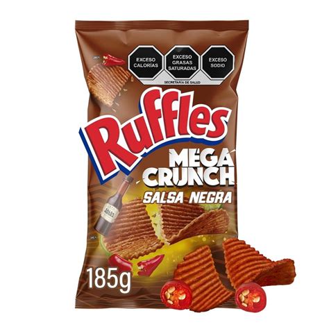 Papas Fritas Sabritas Ruffles Mega Crunch Salsa Negra G Walmart