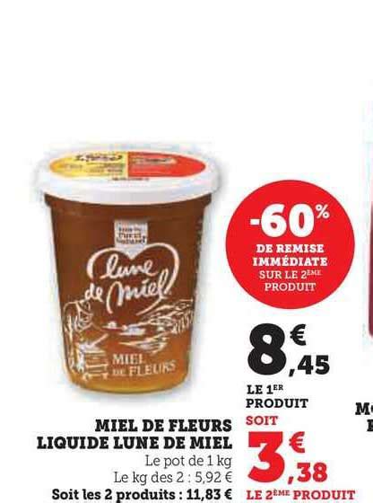 Promo Miel De Fleurs Liquide Lune De Miel Chez Hyper U ICatalogue Fr