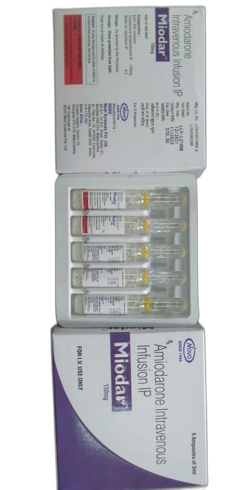 Amiodarone Hydrochloride Injection At Rs Vial In Mumbai Id