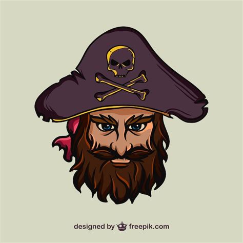 Illustration De Visage De Pirate Télécharger Des Vecteurs Gratuitement