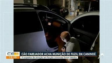 CETV 1ª Edição Fortaleza Cão farejador acha munição de fuzil em