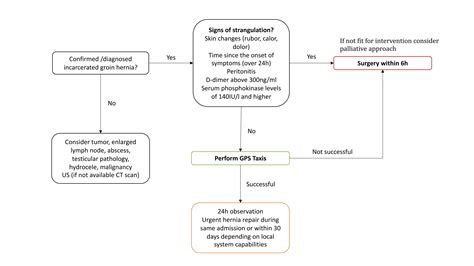 Algorithm For The Safe Management Of An Incarcerated Inguinal Hernia In The Emergency Setting