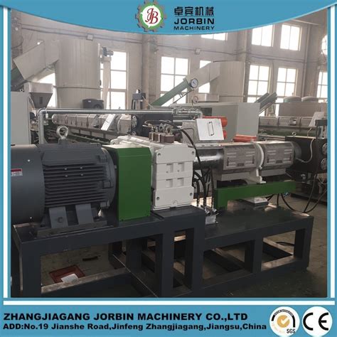 Plastic Pp Pe Film Pelletizing Granulator Line Extruder Vacuum