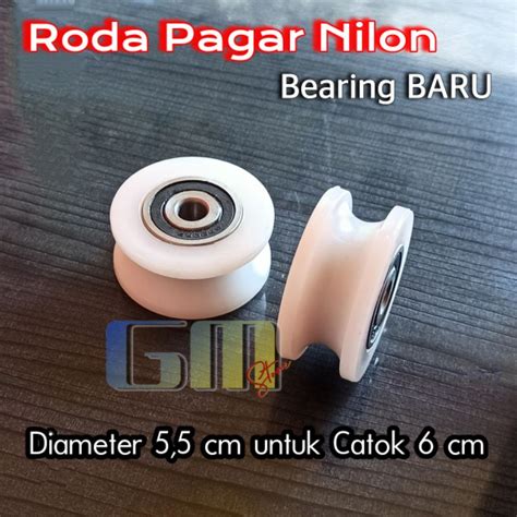 Jual Roda Pagar Nilon 6 Cm Plus Bearing Baru Siku Dan Beton Aksesoris