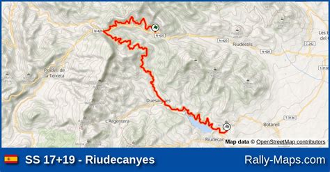 Ss Riudecanyes Stage Map Rally Racc Rally De Espa A