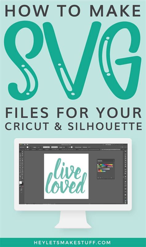 How To Make Svg Files For Cricut Using Illustrator Svg Tutorial