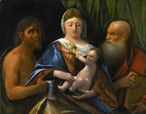 Madonna And Child With Saints John The Baptist And Jerome Painting By