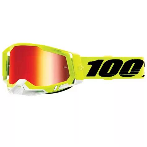 100 Racecraft 2 Mirror Lens Mens Motocross Goggles Low Prices On And