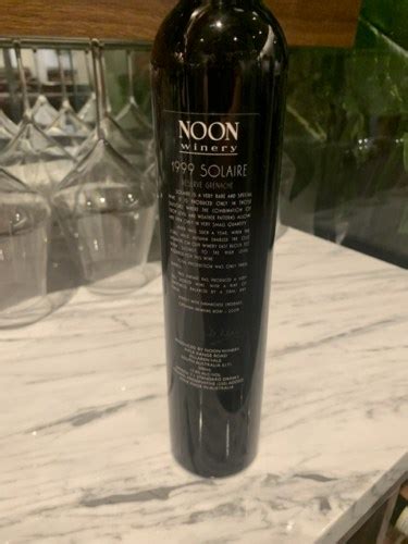 Noon Solaire Reserve Grenache Vivino US