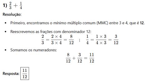 Soma De Frações Denominadores Diferentes - Como Resolver Soma e Subtração de Frações com Denominadores Diferentes ...