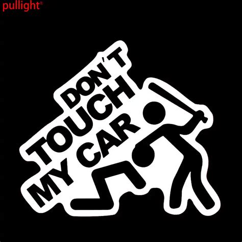 15cm 13cm Funny Car Stickers Dont Touch My Car Jdm Sticker Rear Window