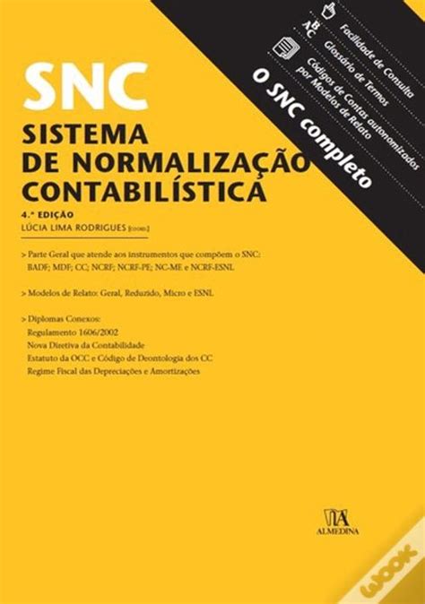 Snc Sistema De Normalização Contabilística Livro Wook