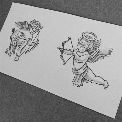 Good Vs Evil Cherubs Tattoo Design I Made Rtattoodesigns